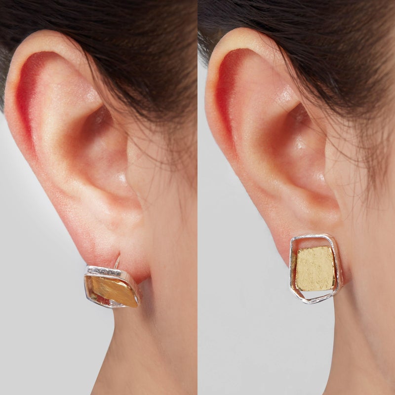 Silpada Flat Back Earring Set for Women, .925 Sterling Silver, Prevent Tipping Forward or Drooping from Heavy Earrings, 'Three Pair Happy Back' - Image 4